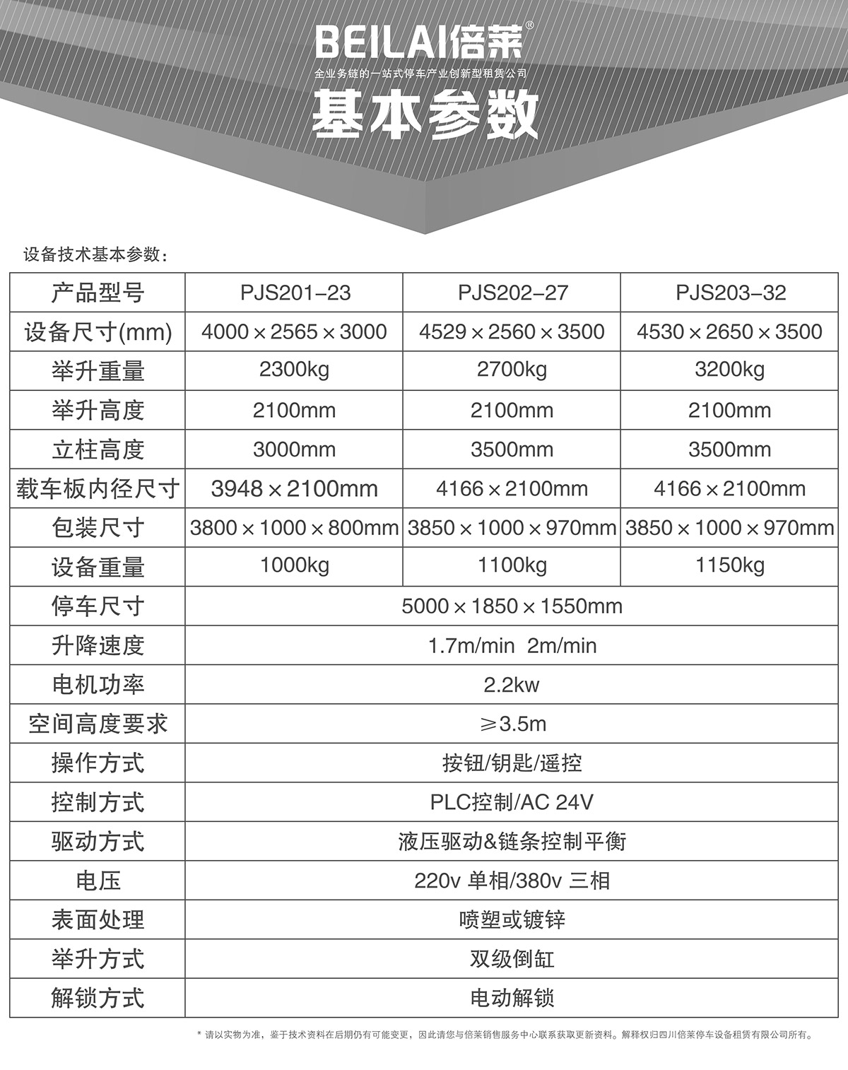 机械车库租赁两柱简易升降机械停车设备基本参数.jpg