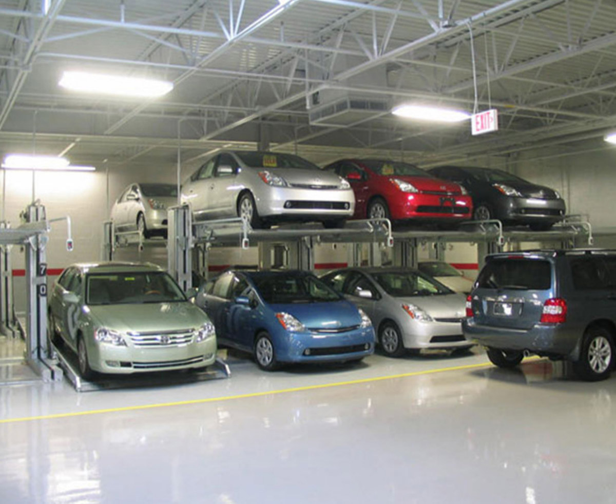 通道机械车库PJS简易升降式两柱机械式立体停车设备